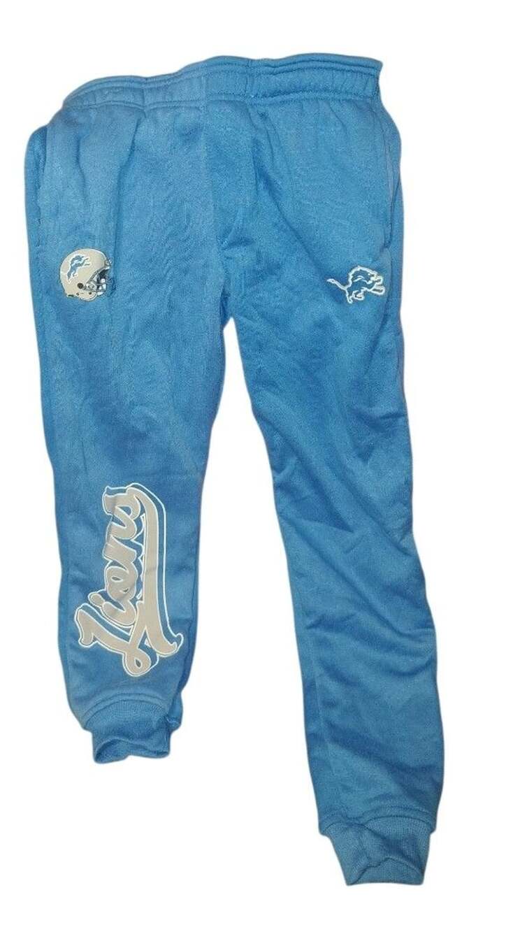 Ultra Game NFL Detroit Lions Jogger Sweatpants Size 14-16 Blue